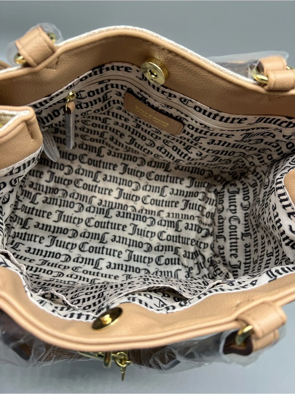 Juicy couture under lock & key satchel purse